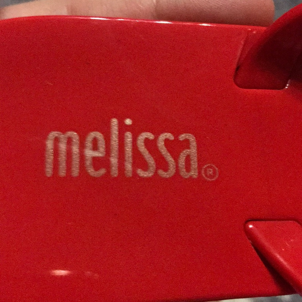 Melissa-Red flip flops - Picture 6 of 8